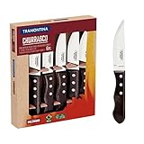 Tramontina JUMBO 6 Steakmesser, Wellenschliff, rostfreier Edelstahl,...