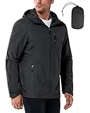 33,000ft Wasserdichte Regenjacke für Herren Atmungsaktiv Fahrrad Jacke...