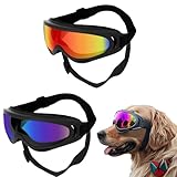 FOSDICK 2Stück Hundebrille, Brille Hund UV-Schutz, Winddicht Hunde Brille,...
