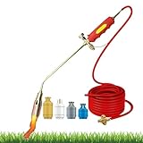 Propan Fackel Unkrautbrenner Kit - 1900.000 BTU Tragbarer Flammenwerfer...