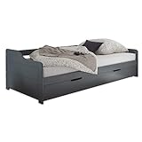 Stella Trading TRISTAN Moderne Tandemliege mit zwei Liegeflächen 90 x 200...