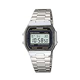 Casio Collection Unisex-Armbanduhr A164WA1VES, Silberfarben,...