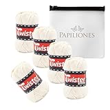 Handstrickgarn Häkelgarn Baumwollgarn Stricken Haekeln Basteln 5x50g Fb.20...