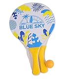 Blue Sky - 2 Strandtennisschläger - Strandball - Schlägerspiel - 040719J...