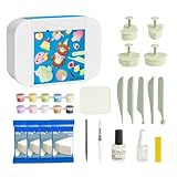 Modelliermassen-Set für Kinder, Modelliermasse, Bastelset aus Ton zum...
