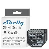 Shelly 2PM Gen4 - WLAN Smart Relais Schalter, Rolladenschalter,...