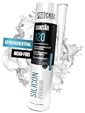 PROCREA® 1x Premium Sanitärsilikon 'Bad & Küche' (Edelweiß) [mit...