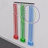 Wandmontiertes Springseil und Hula-Hoop-Gestell, platzsparender Organizer...