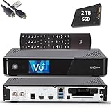 VU+ UNO 4K SE E2 Linux Sat Receiver + 2TB SSD (DVB-S2 FBC Twin Tuner, 4K...
