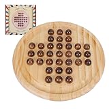 Solides Holz Solitaire Spiel, Klassisches handgefertigtes...