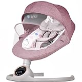 BEBE2LUXE ALPHA Babywippe, Elektrische Babyschaukel mit Musik, Nutzbar ab...