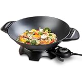 DOMO DO8708W Elektrischer Wok - 5 Liter - Schwarz