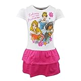 Disney Prinzessinnen Mädchen Sommerkleid – Kleid mit Aurora, Cinderella...