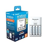 eneloop Smart Ladegerät, für 1-4 AA/AAA NI-MH Akkus, 7 Stunden Ladezeit,...