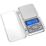 Fousenuk Küchenwaage Digital, Digitalwaage Hochpräzise 500g / 0.01g...