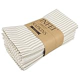 INFEI Weich Einfach Gestreift Baumwoll-Leinen gemischt Abendessen Cloth...
