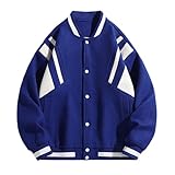 Cexiakong Herren Bomberjacke Slim Fit Baseball Jacke Vintage College Jacket...