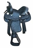 AMKA Westernsattel Pony Shetty CALI schwarz mit Conchos 12 Zoll 30 cm...