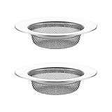 Dreamil Abflusssieb,2 Stück 7.7cm Edelstahl Abflusssieb,Spüle Filter Sieb...