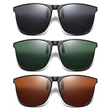 BDSHUNBF 3Pcs Polarisierte Sonnenbrille Clip, Sonnenbrillen Clip für...