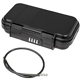 HMF 318-02 Tragbarer Safe mit Zahlenschloss, wasserdichter Mini Tresor mit...