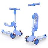 Kinderroller mit Sitz,Roller Kinder ab 2 3 4 Jahre, Scooter Kinder Mädchen...