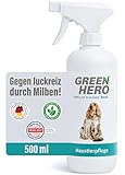 Green Hero Mittel gegen Juckreiz bei Milben 500 ml für Hunde & Katzen |...