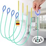 Abflussreiniger Spirale, Abflussspirale Reinigungsschaken Sticks,90CM...