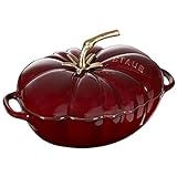 STAUB Gusseisen-Cocotte, 25 cm, 2,89 l, Grenadine-Rot, Tomatenform