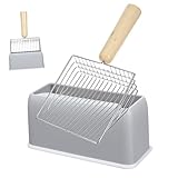 CIYODO 1 Set Grau Nip Cat Scratch Protector Metall Abs Jumbo Katzentoilette...
