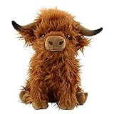 Sharplace Hochlandkuh 25 cm, Soft Toy Animals Hochlandrind realistisches...