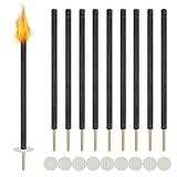 XINZI 100 min Brennzeit Wachsfackeln für Draußen Garten Fackeln aus...
