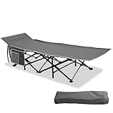 HIGH POINT SPORTS Feldbett Klappbar Campingbett Faltbar XL Campingliege...