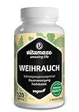 Weihrauch Kapseln hochdosiert & vegan, 900 mg Extrakt pro Tagesdosis, 85%...