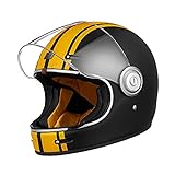 ORIGINE Full Face Integral Motorradhelm Vintage Retro Style Fiberglas Crash...