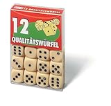 Ravensburger 27097 - 12 Würfel in Klarsichtbox, Spielzubehör, für die...