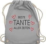 Turnbeutel Rucksack - Beste Tante aller Zeiten | Tante Geschenk | Beste...