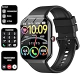 Smartwatch Herren Damen, 1.96' HD Fitnessuhr mit Telefonfunktion, Smart...