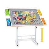 Puzzletisch mit Beinen und 4 Schubladen