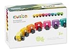 CUBIKA 15399 - Holzspielzeug Regenbogenraupe mit Magneten, Bedruckt mit den...
