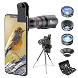 Selvim Handy Objektiv Linse Kit Lens Set 22X Teleobjektiv, 25X Makro...