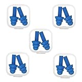 5 Paar Ohrstöpsel für Schwimmer, Ohrstöpsel Schwimmen, Wasserdichter...