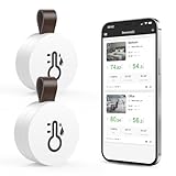 Ankilo Mini Bluetooth Thermometer 2er-Pack mit Präzisionssensor,Hygrometer...