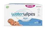 WaterWipes plastikfreie, originale Reinigungstücher für Babys, 720 Stück...