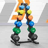 METIS Hantelbaum [3 Größen] – Hantelständer mit 3, 6 oder 11 Stufe |...