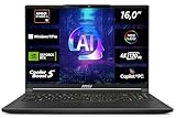 MSI Stealth A16 AI+, Gaming Laptop, Copilot+ PC, 16,0' UHD+, AMD Ryzen AI 9...