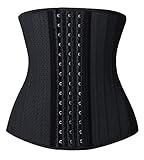 YIANNA Korsett Shapewear Damen Bauchweg Stark Formend Latex Waist Trainer...