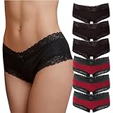 Fabio Farini 6er Pack Damen Panties Hipster mit verführerischen...