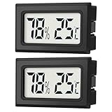JEDEW 2er-Set Mini Digitale Thermometer-Hygrometer, Innen Temperatur- und...