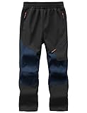 HFDWYJ Softshell Hose Kind Skihose Gefütterte Hose Kinder Thermohose...